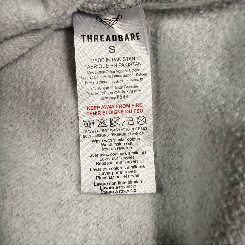 Threadbare Denim Corps Small Gray Sweatshirt Pull… - image 8
